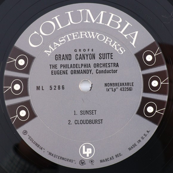 Grofé Eugene Ormandy/Philadelphia Orchestra Grand Canyon Suite LP Record ML 5286 - Picture 12 of 15
